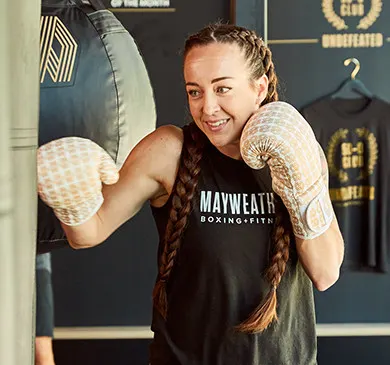 Boxing Fundamentals class at Mayweather Boxing + Fitness